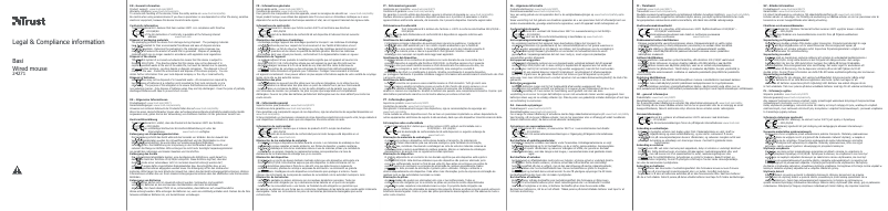 Page 1 de la notice Manuel utilisateur Trust Basi 24271