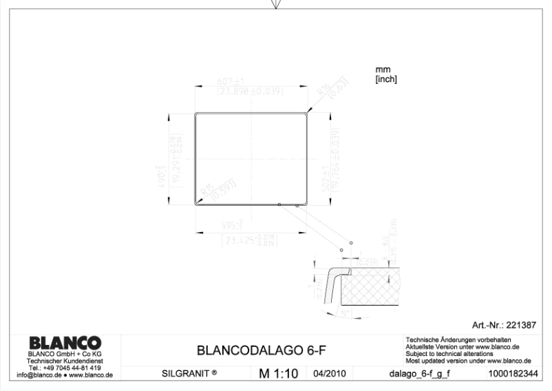 Image de la première page du manuel de l'appareil DALAGO 6-F