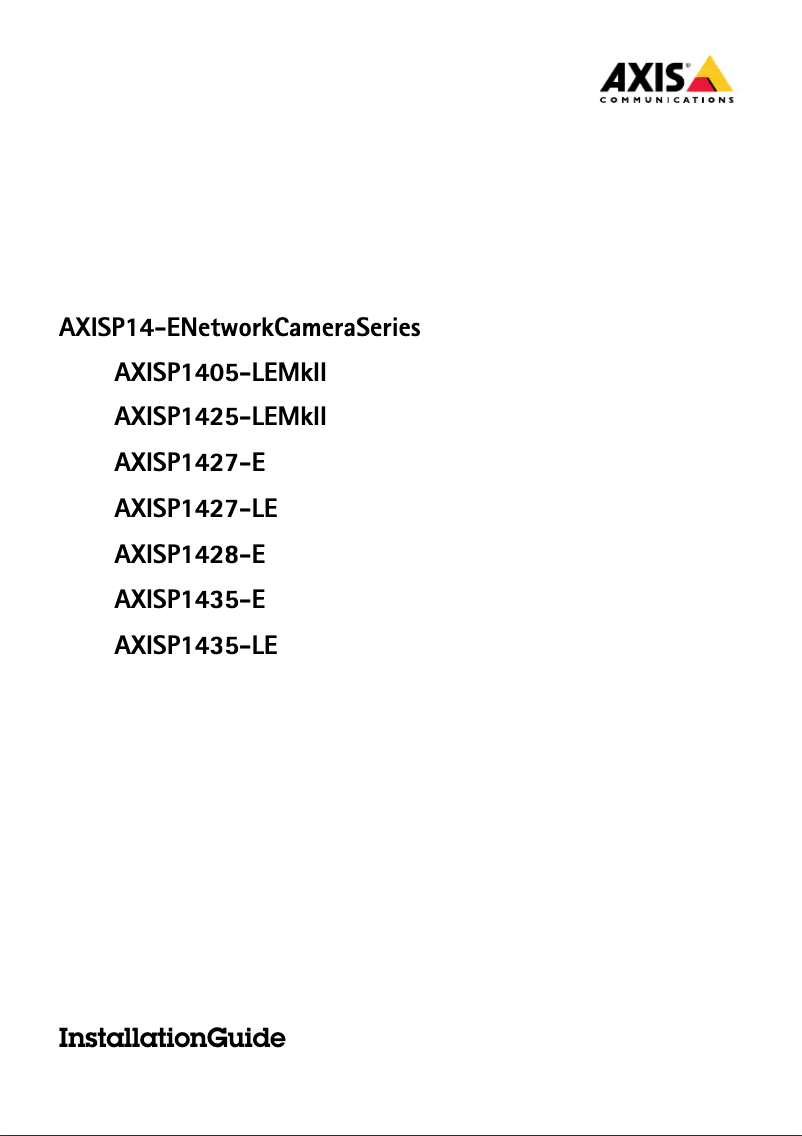 Image de la première page du manuel de l'appareil P1427-LE
