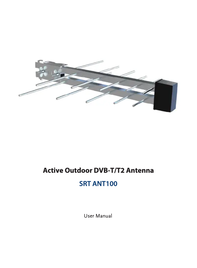 Page n°1 - Manuel utilisateur Strong SRT ANT100