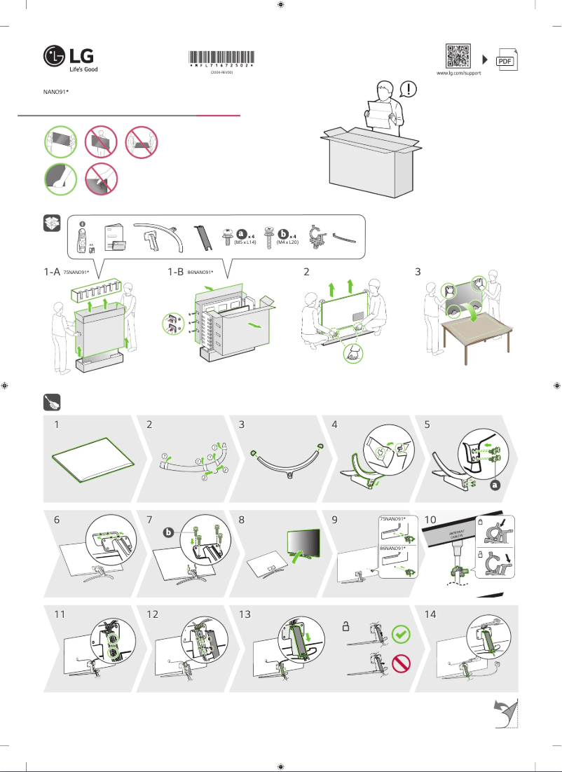 Image de la première page du manuel de l'appareil 75NANO916NA