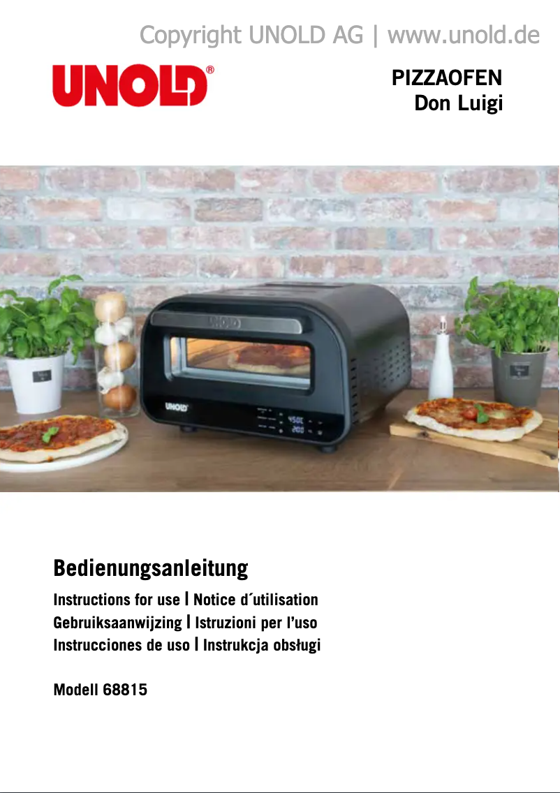 Image de la première page du manuel de l'appareil LUIGI 68816