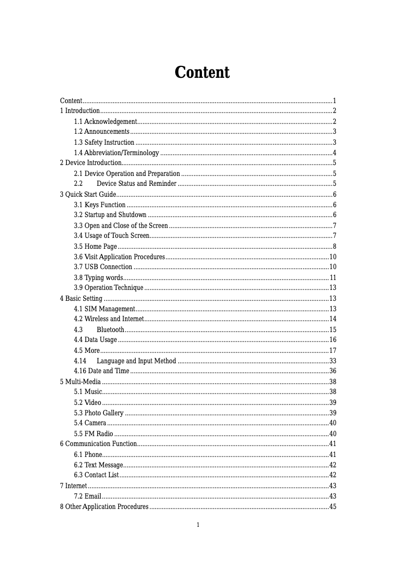 Page 1 de la notice Manuel utilisateur Lava Qpad R704