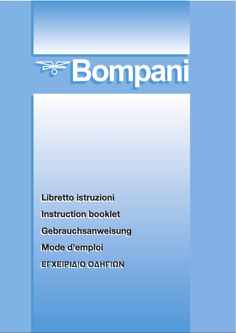 Page n°1 - Manuel utilisateur Bompani BO05235