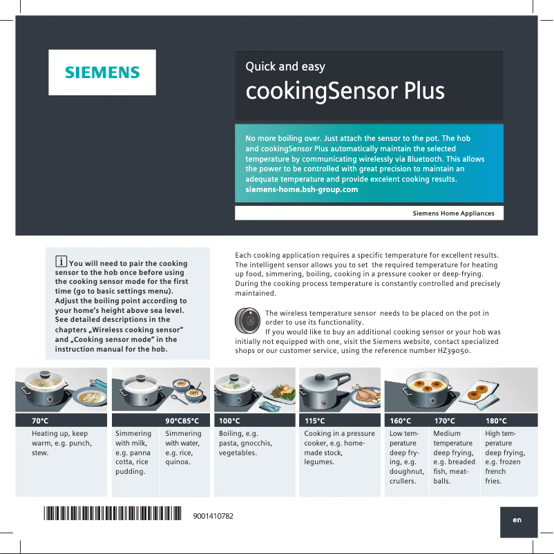 Imagen de la primera página del manual del dispositivo iQ700 EZ977KZY1E