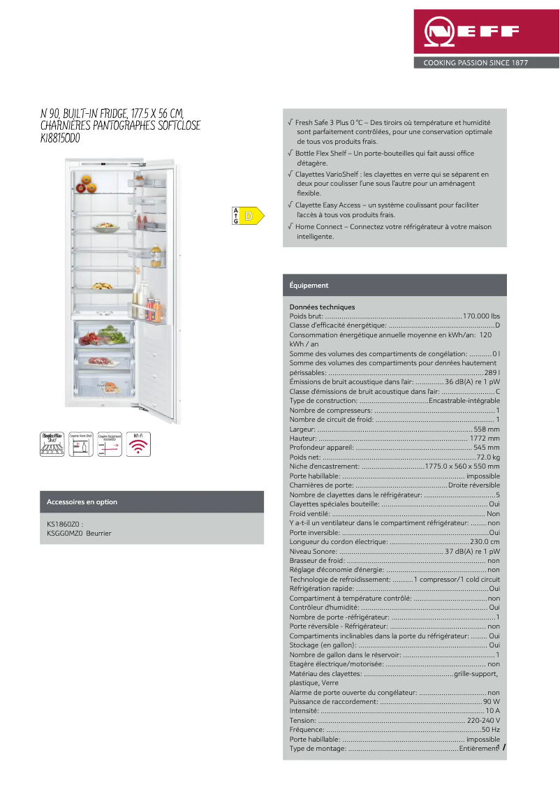 Image de la première page du manuel de l'appareil KI8815OD0
