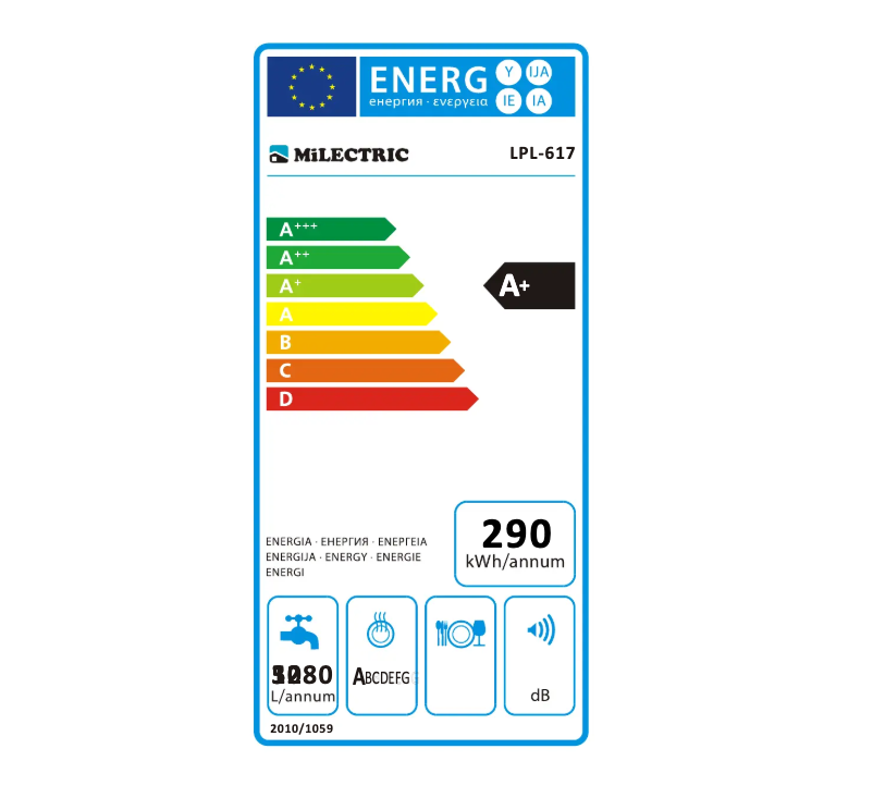 Page 1 de la notice Label énergétique Infiniton LPL-617
