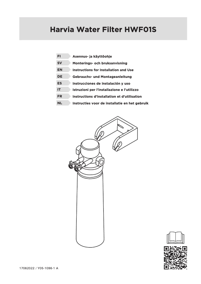 Page n°1 - Manuel utilisateur Harvia HWF01S
