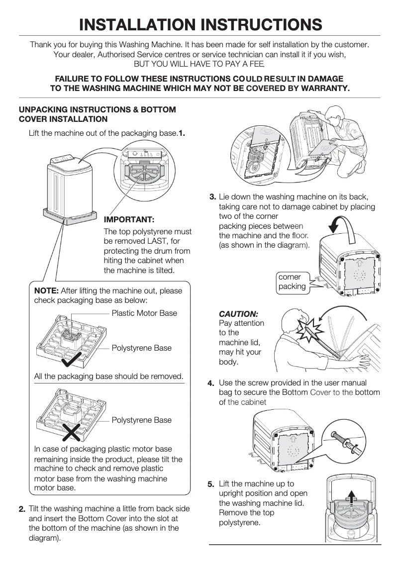Página 1 del manual Guía de instalación Simpson SWT6041