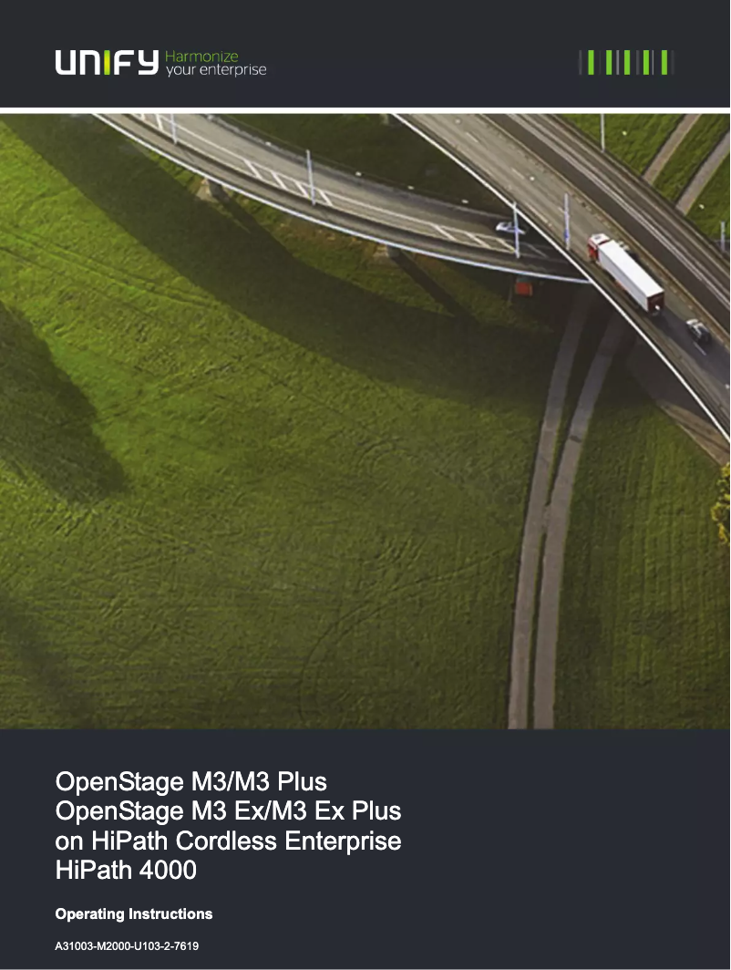 Page n°1 - Manuel utilisateur Unify OpenStage M3 handsets