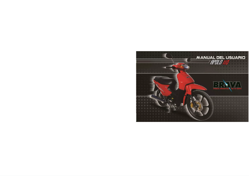 Page 1 de la notice Manuel utilisateur Brava Apollo 110