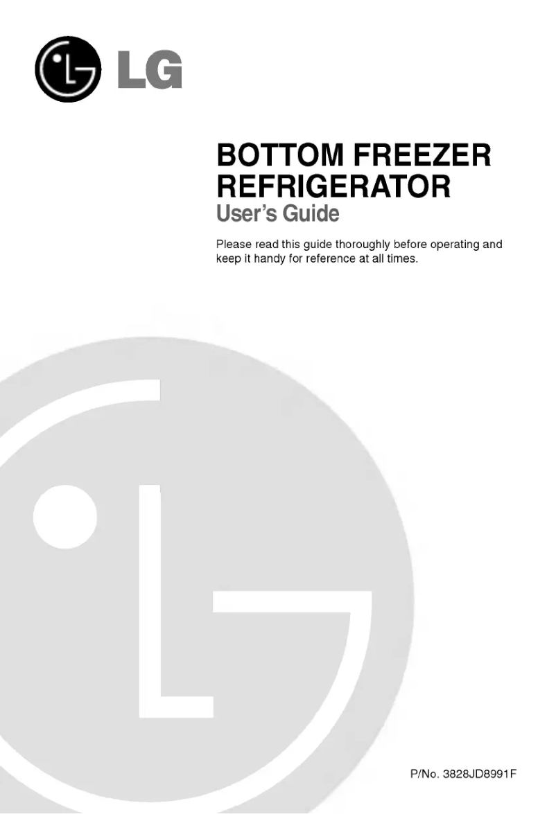 Image de la première page du manuel de l'appareil GR-B258JTC