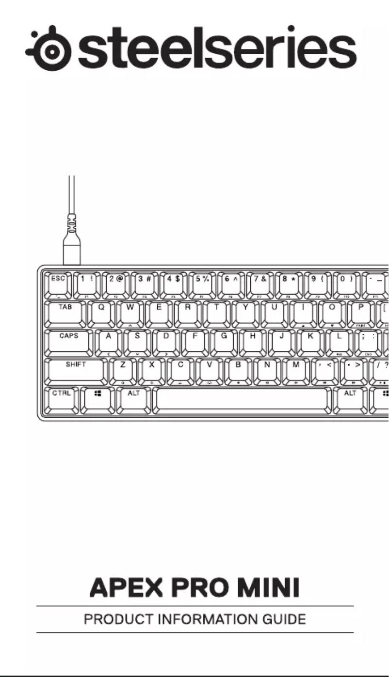 Page n°1 - Manuel utilisateur Steelseries Apex Pro Mini