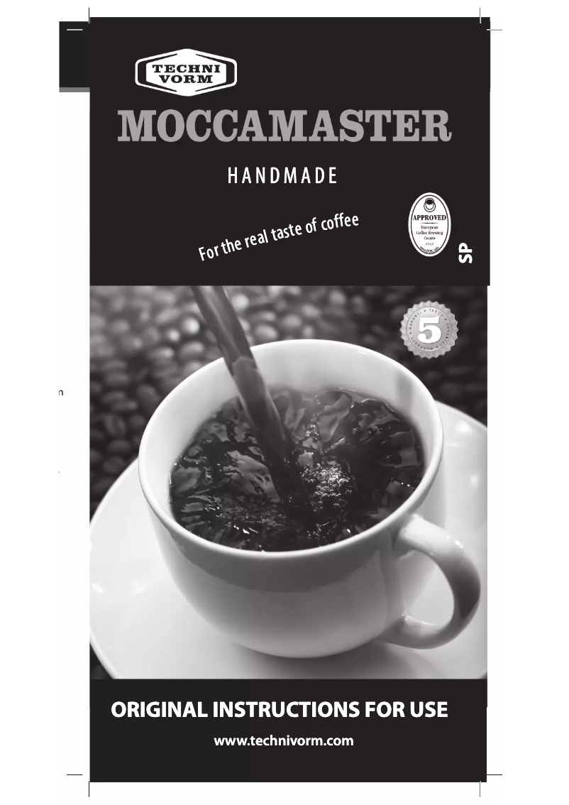 Page n°1 - Manuel utilisateur Moccamaster KB 741