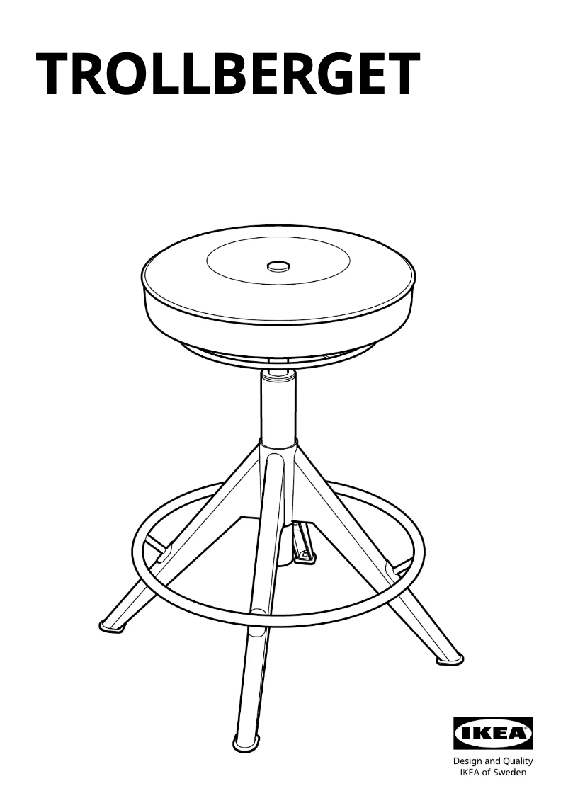 Page 1 de la notice Manuel utilisateur Ikea TROLLBERGET 803.882.57