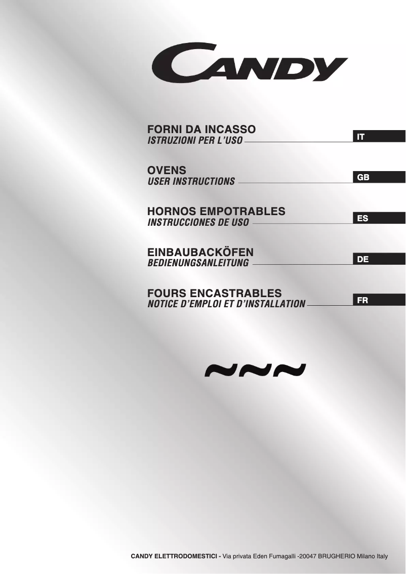 Page 1 de la notice Manuel utilisateur Candy 2D 964 X
