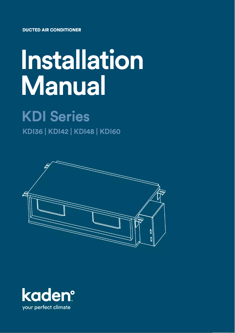 Image de la première page du manuel de l'appareil KDI48