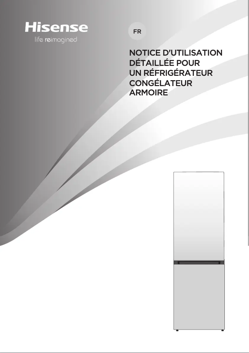 Page 1 de la notice Manuel utilisateur Hisense RB454D4ADF