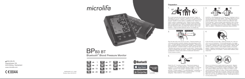 Page n°1 - Manuel utilisateur Microlife BP B3 BT