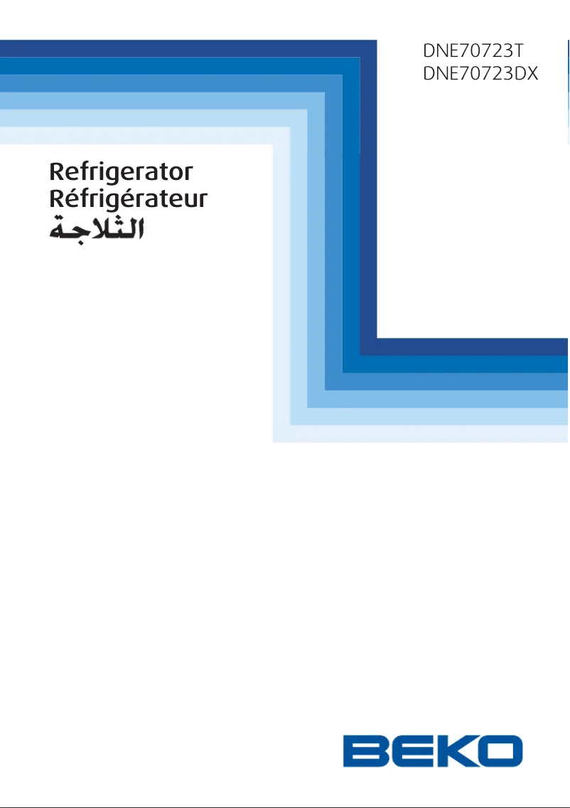 Page n°1 - Manuel utilisateur Beko DNE70723DX