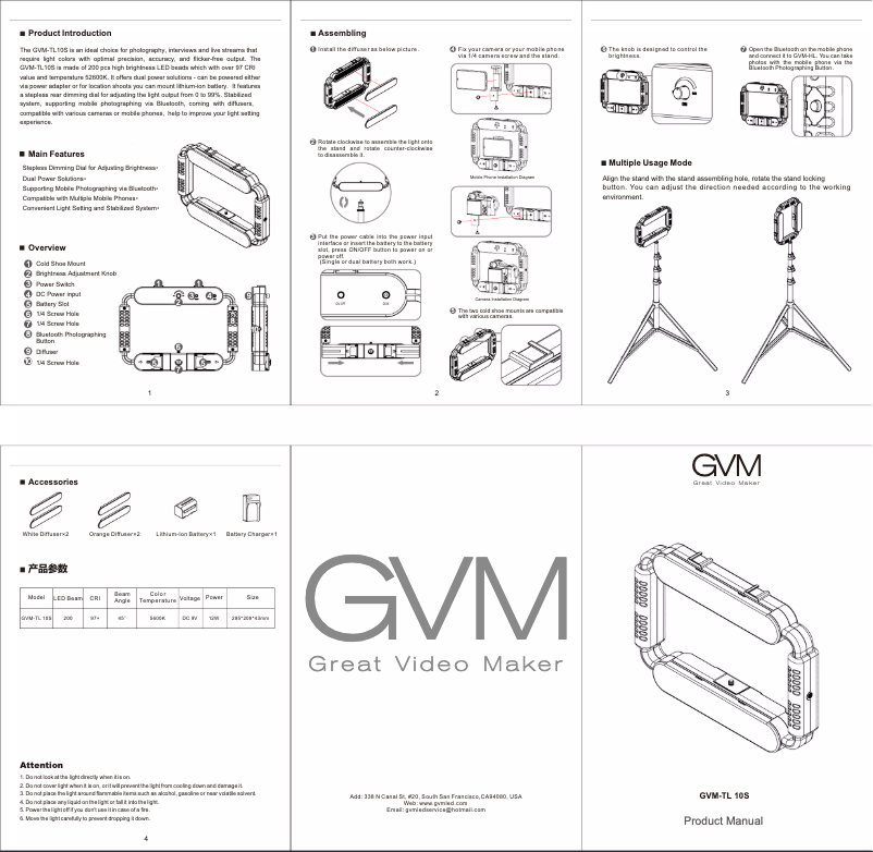 Page 1 of the manual User Manual GVM LT-10S