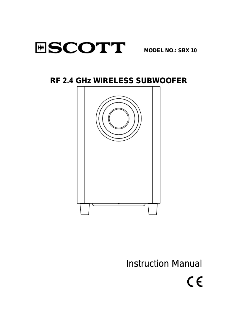 Page 1 de la notice Manuel utilisateur Scott SBX 10