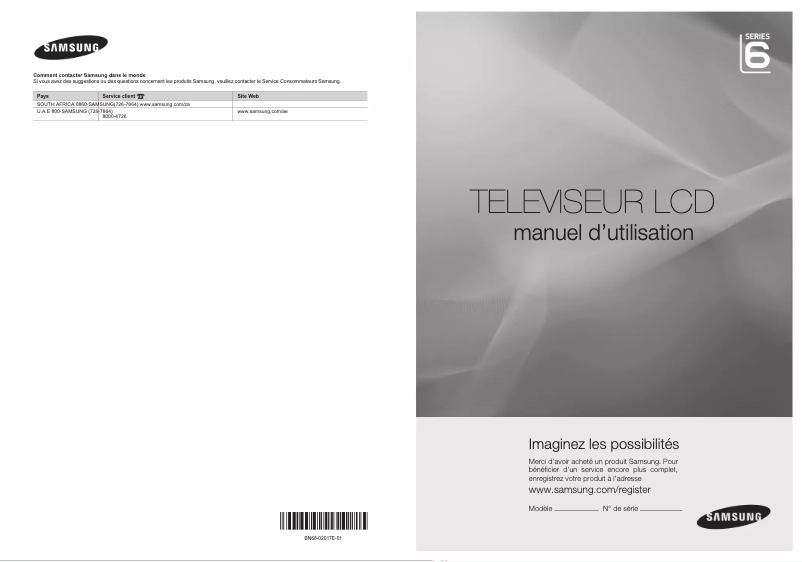 Página 1 del manual Manual de usuario Samsung LA32B650T1R