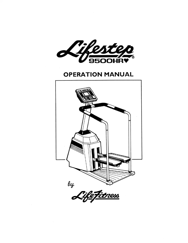 Image de la première page du manuel de l'appareil 9500HR