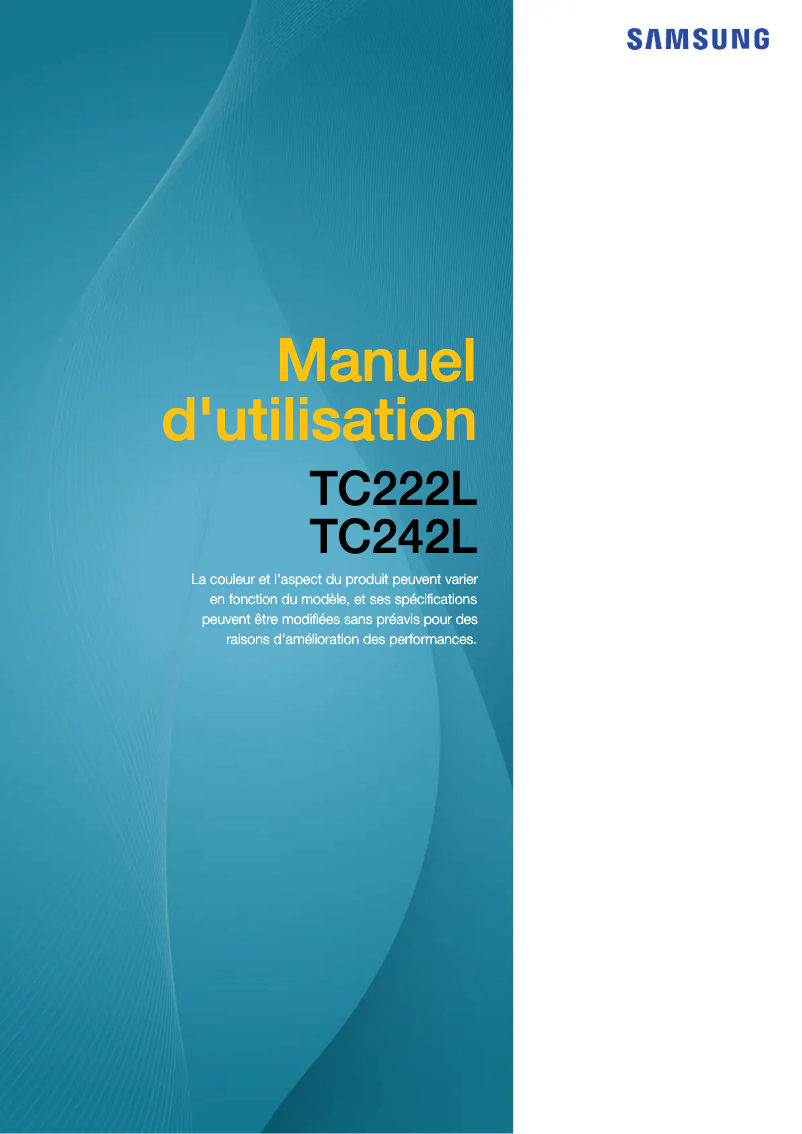 Página 1 del manual Manual de usuario Samsung TC222L