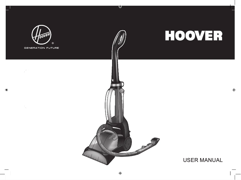 Page 1 de la notice Manuel utilisateur Hoover CleanJet Volume CJ930T