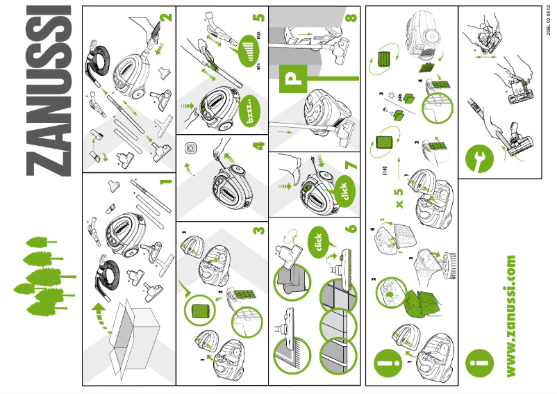 Page 1 de la notice Manuel utilisateur Zanussi ZAN2030REL