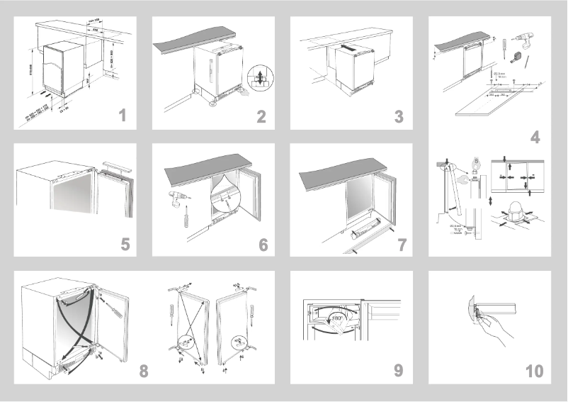 Page n°1 - Guide d'installation Gorenje RIU6092AW