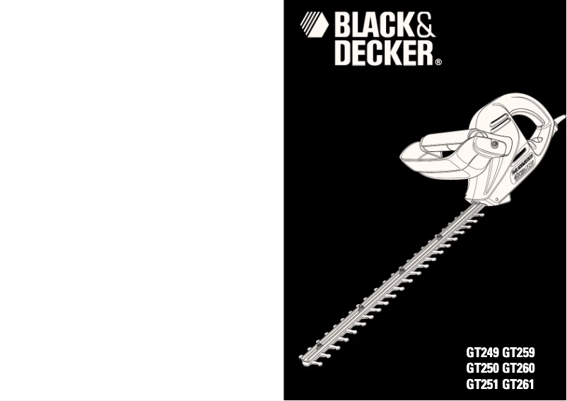 Page n°1 - Manuel utilisateur Black & Decker GT260