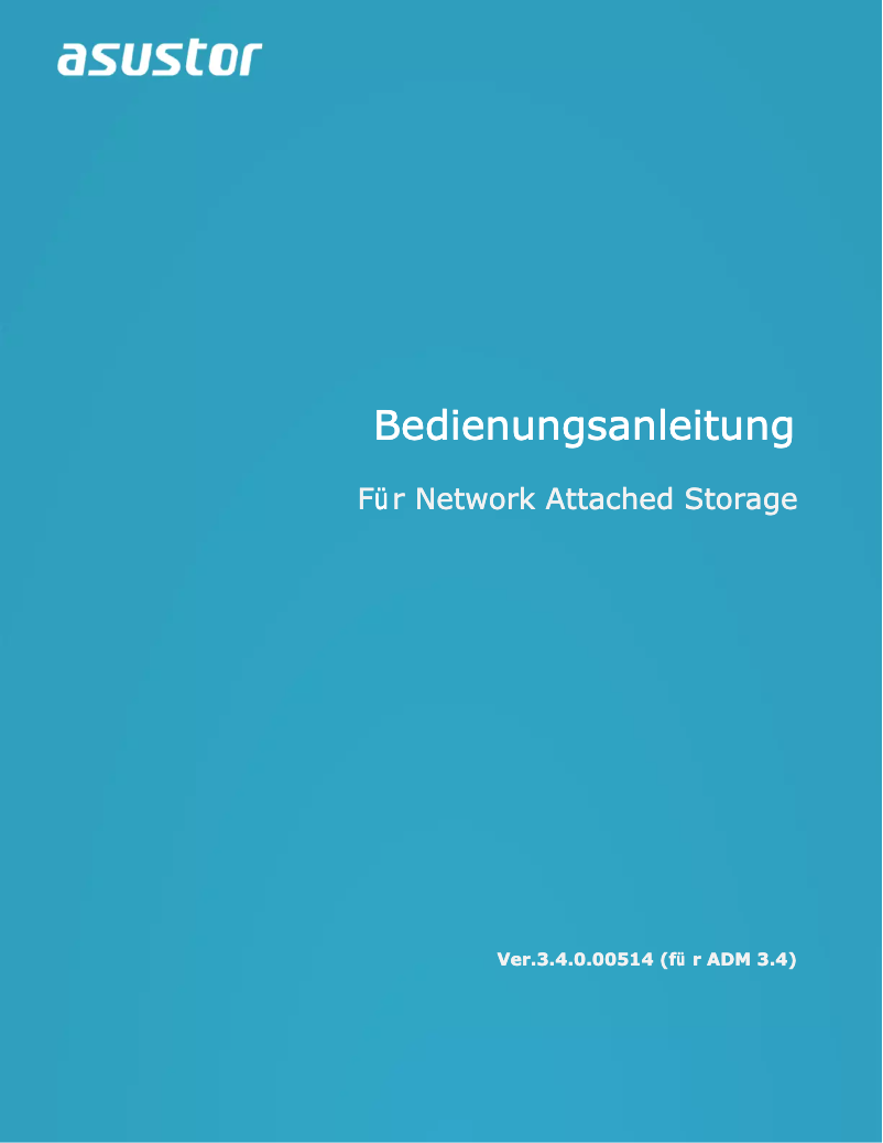Page 1 de la notice Manuel utilisateur Asustor Nimbustor 4