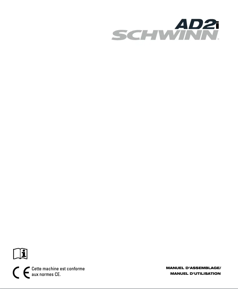 Page 1 de la notice Manuel utilisateur Schwinn AD2