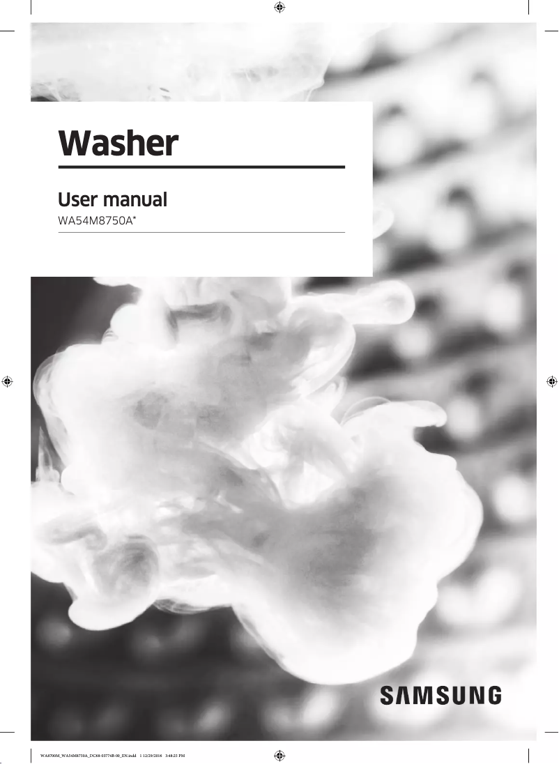 Page n°1 - Manuel utilisateur Samsung WA54M8750A
