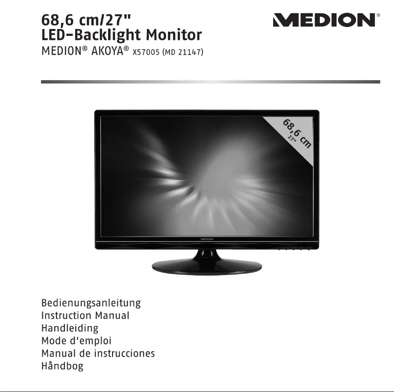 Imagen de la primera página del manual del dispositivo Akoya X57005 (MD 21147)