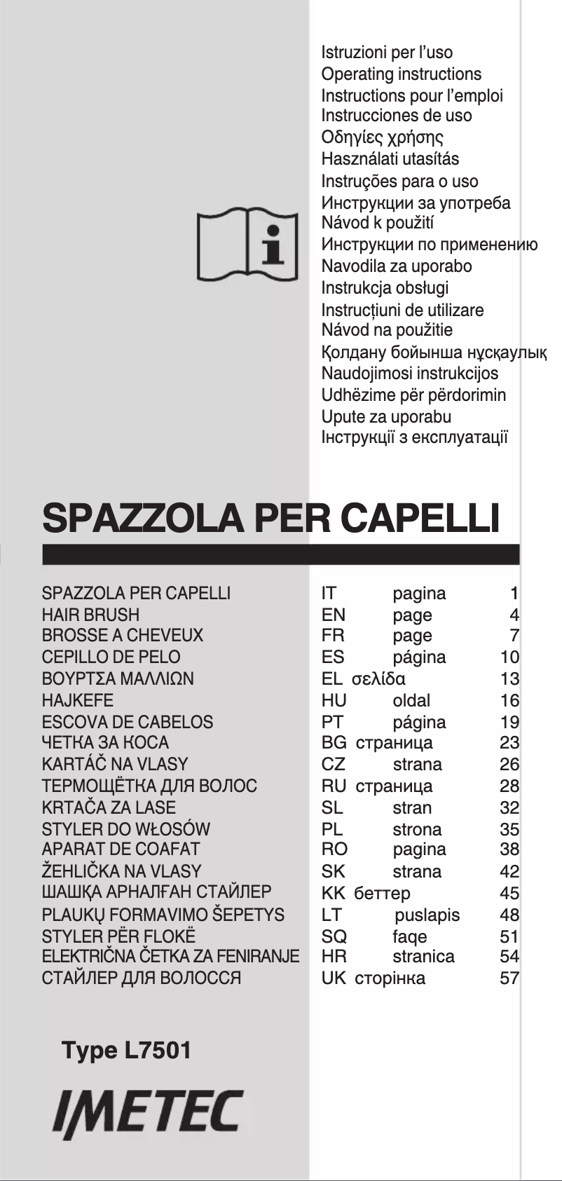 Página 1 del manual Manual de usuario Imetec BHS2 100