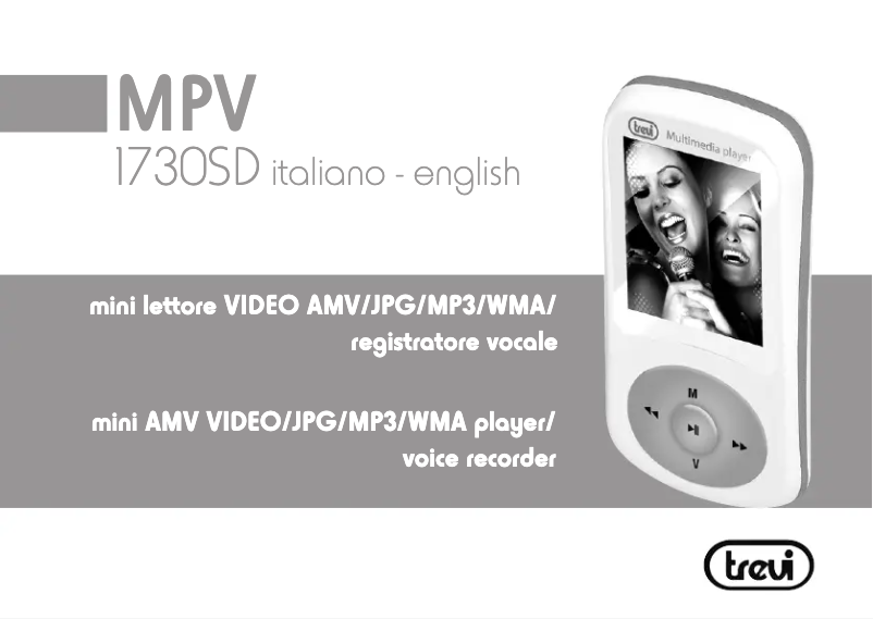 Image de la première page du manuel de l'appareil MPV 1730SD