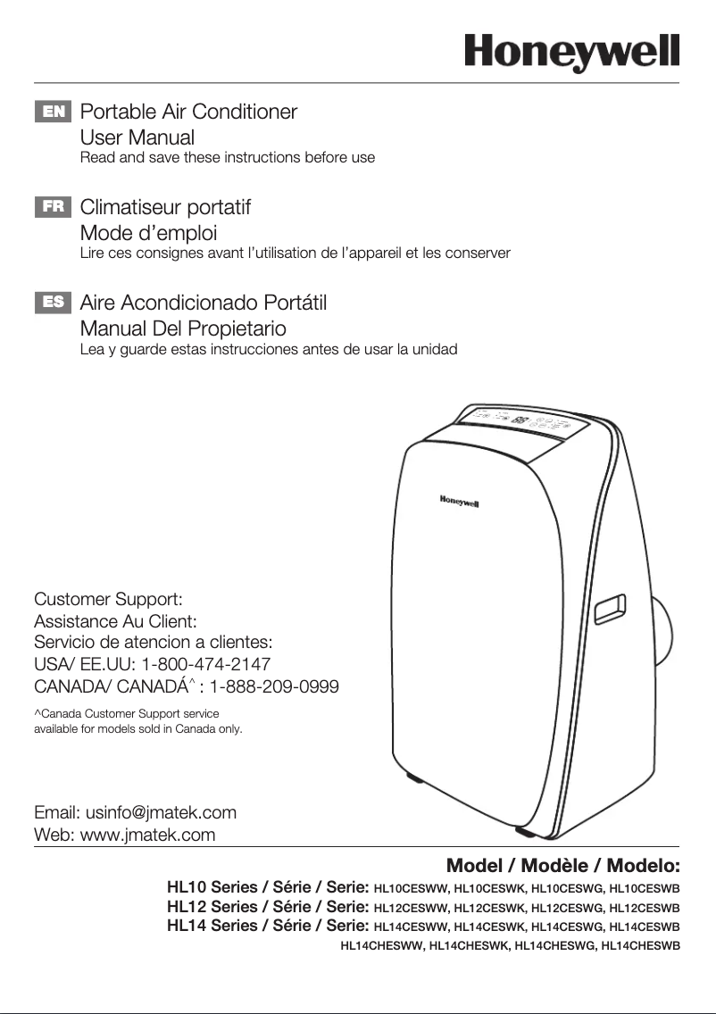 Page n°1 - Manuel utilisateur Honeywell HL14CHESWG