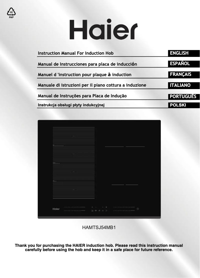 Page n°1 - Mode d'emploi Haier HAMTSJ54MB1