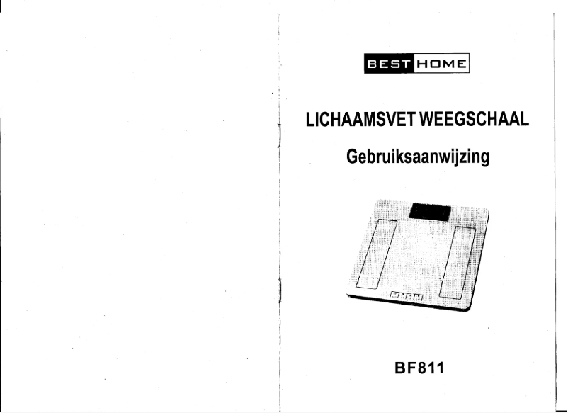 Page n°1 - Manuel utilisateur Besthome BF811