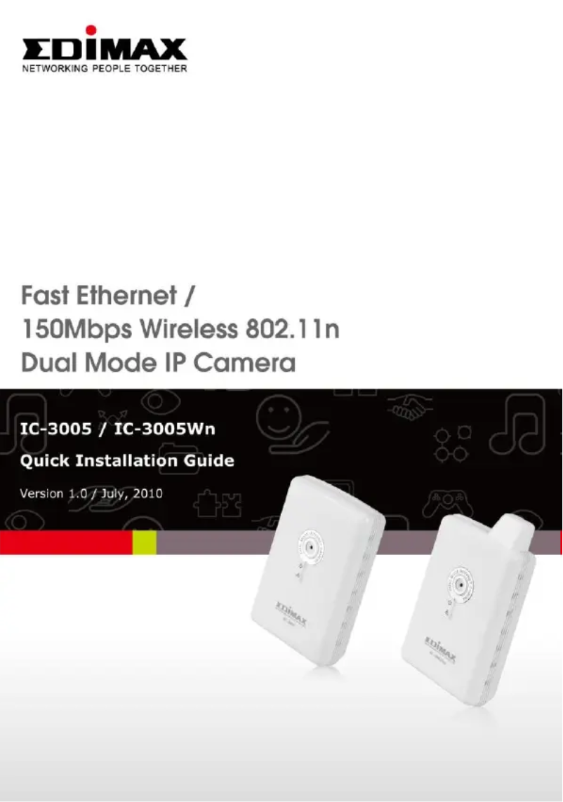 Page n°1 - Manuel utilisateur Edimax IC-3005