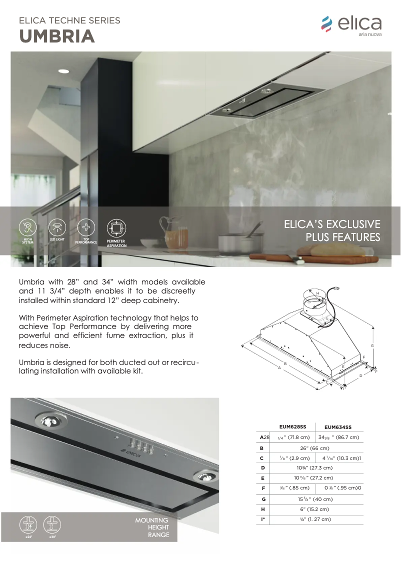 Image de la première page du manuel de l'appareil UMBRIA EUM634S