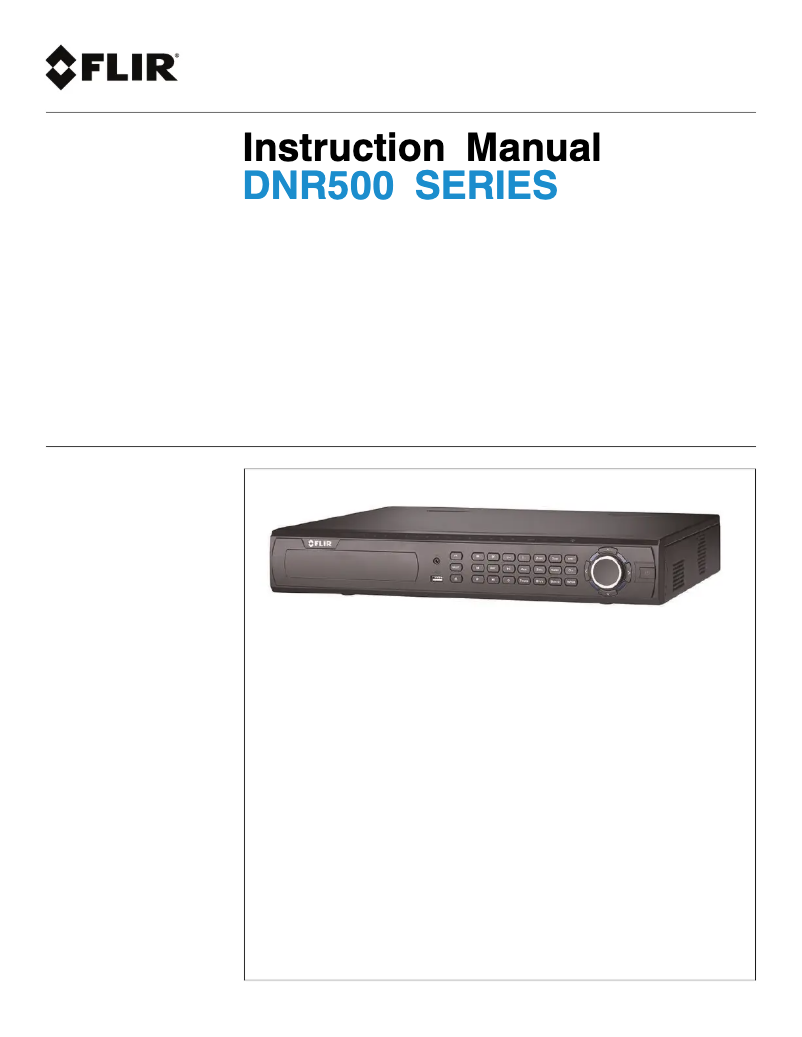 Image de la première page du manuel de l'appareil DNR532P2