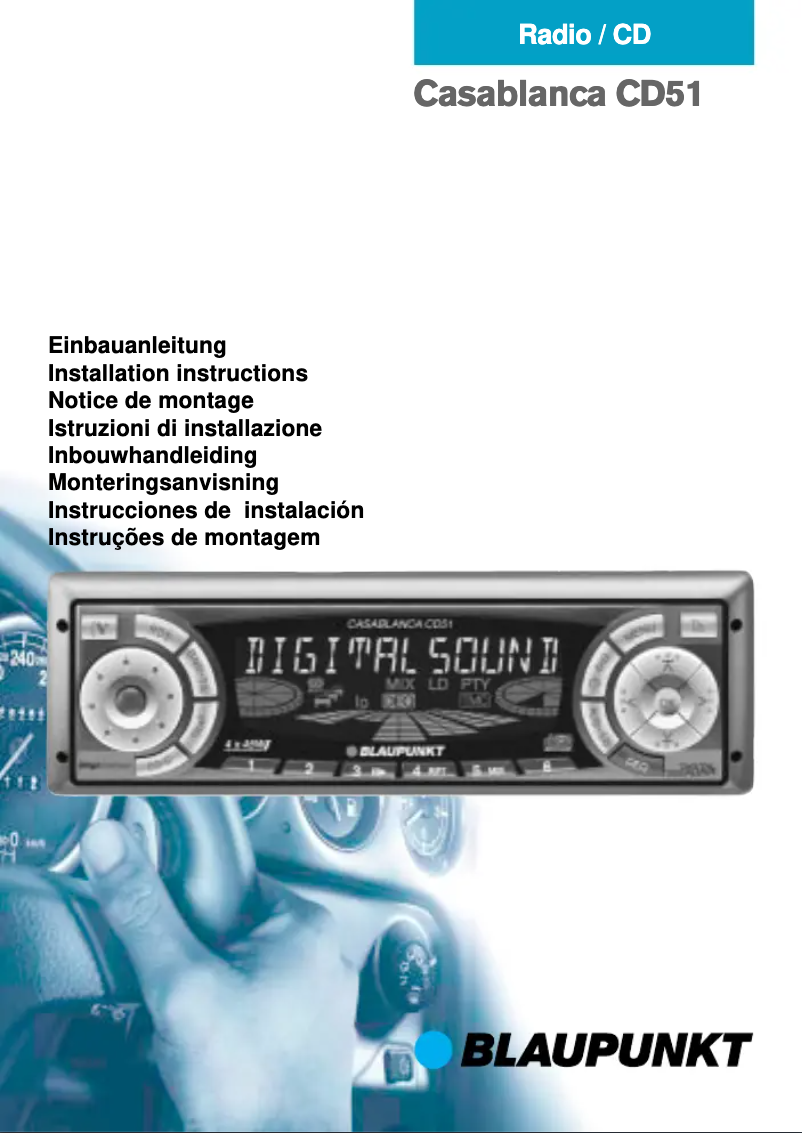 Image de la première page du manuel de l'appareil Casablanca CD51