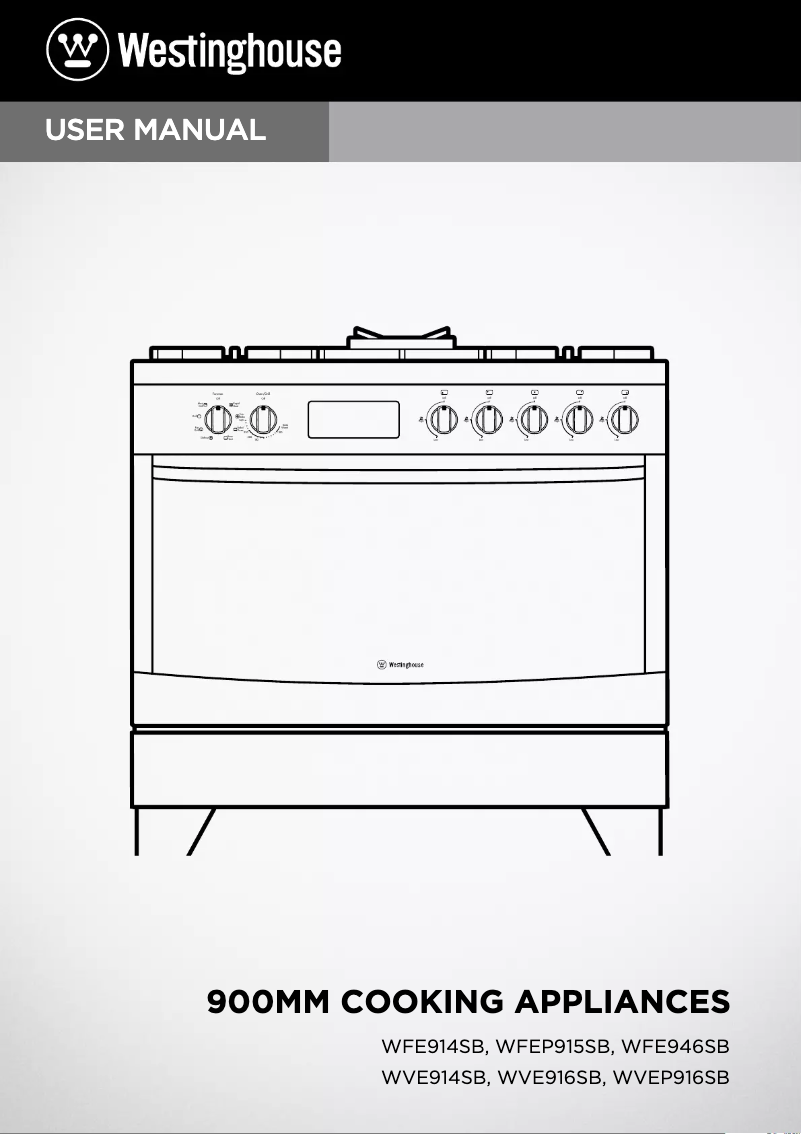 Page 1 de la notice Manuel utilisateur Westinghouse WFE914SB