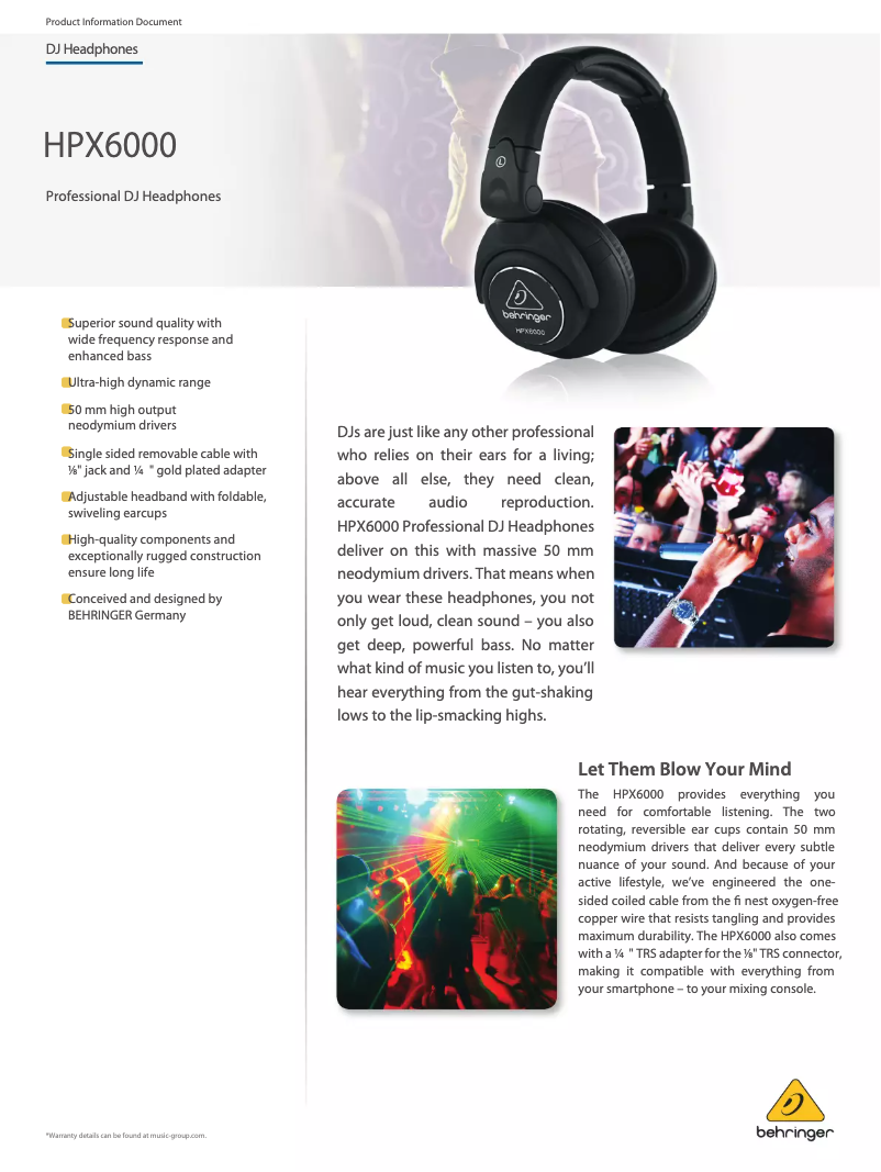 Image de la première page du manuel de l'appareil HPX6000