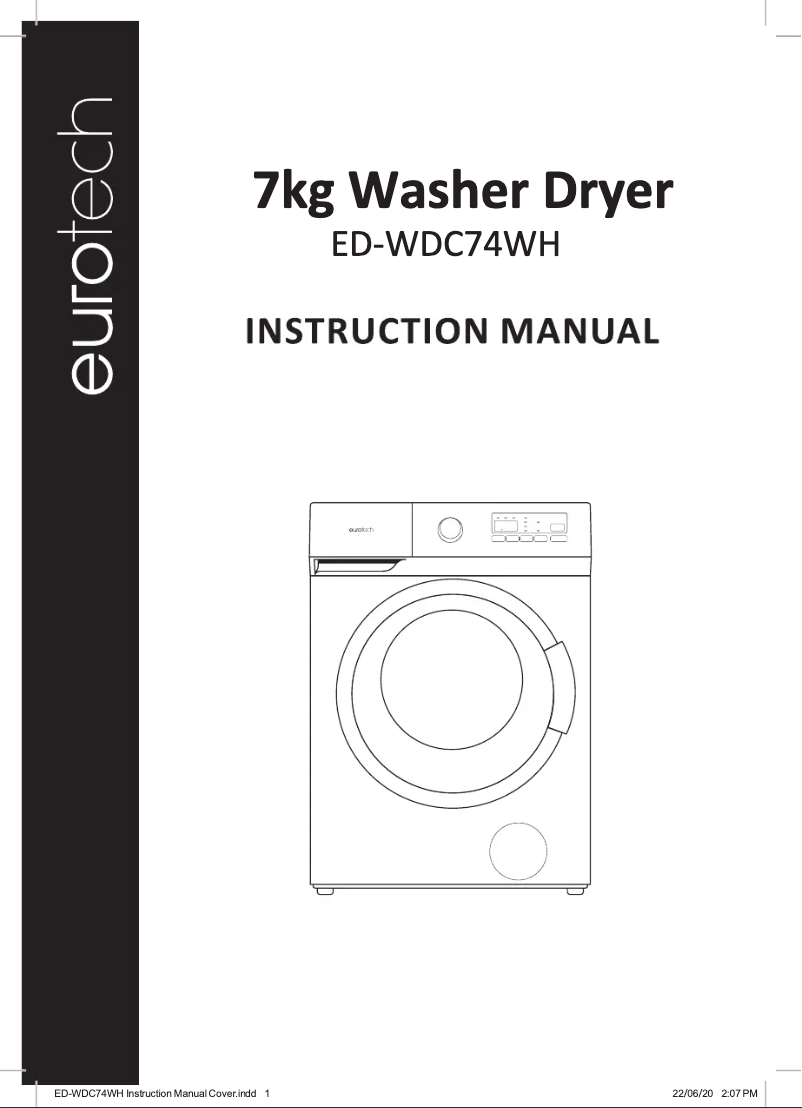 Image de la première page du manuel de l'appareil ED-WDC74WH