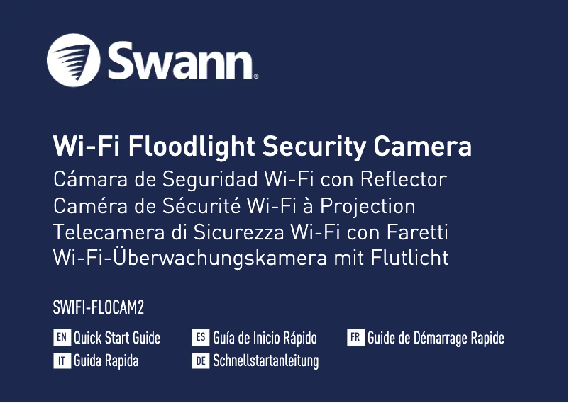Página 1 del manual Guía de inicio rápido Swann SWIFI-FLOCAM2
